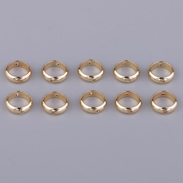 10 Unidades de Metal Espaciador Anillos Con Agujero de 1 Mm Perfecl