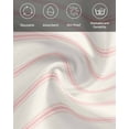 thumbnail image 6 of Cloth Napkins Minimalist Pink Stripe on Beige Washable Soft Kitchen Dinner Napkin Set of 6,Modern Pinstripes Line Art Reusable Cocktail Napkins for Wedding Holiday Party Event,20x20In, 6 of 7