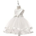 thumbnail image 5 of Aloohaidyvio Cute Dresses for Girls Sleeveless Bow Birthday Princess Dress Summer Dresses for Girls 4-5 Years, 5 of 6