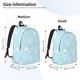 thumbnail image 2 of Disketp Cute Bunny print Canvas Backpack Lightweight Travel Daypack Student Rucksack Laptop Backpack-Medium, 2 of 5