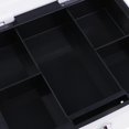thumbnail image 3 of Caja De Almacenamiento De 5 Rejillas De Plástico Con Caja De Inicio Pequeña De Organizadores De Piezas De Bloqueo Blanco Hugo Estuche para contenedores de piezas pequeñas, 3 of 8