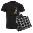 thumbnail image 6 of CafePress - FIN German Shepherd Love Men's Dark Pajamas - Men's Dark Loose Fit Cotton Pajama Set, 6 of 7