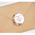 thumbnail image 4 of Darling Souvenir Round Floral Border Save The Date Stickers Wedding Personalized Bride Groom Names And Date Envelope Seals 45 Pcs, 4 of 4