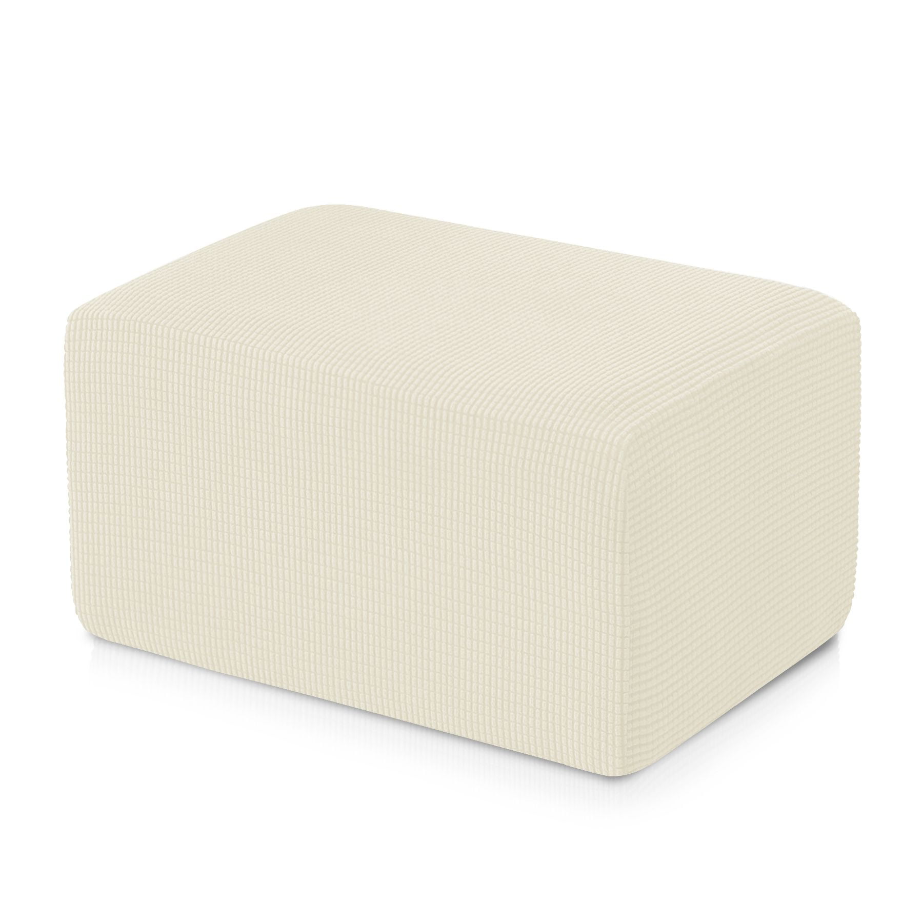 Subrtex Stretch Storage Ottoman Slipcover Protector Oversize Spandex