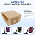 thumbnail image 2 of Paquete de 20 bolsas de aspiradora de repuesto compatibles con Bissell Zing, 2 of 7