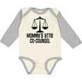 thumbnail image 3 of Inktastic Mommy Little Co Counsel Lawyer Boys or Girls Long Sleeve Baby Bodysuit, 3 of 5