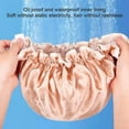 thumbnail image 3 of Shower Caps for Women,Elastic and Reusable Bath Caps, Double Waterproof Layers Shower Cap, Bathing Shower Caps, Environmental Protection Hair Bath Hat, 3 of 12