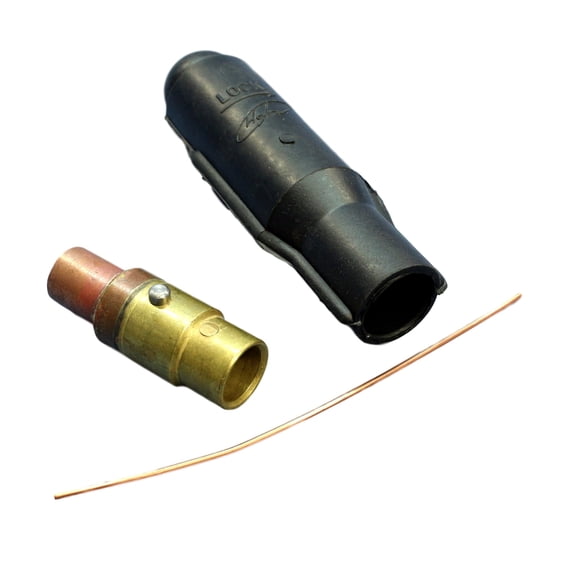 Leviton 18V28-E Black 18 Series Ball Nose Vulcanized Female Cam-Type Plug