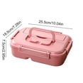 thumbnail image 3 of Dvkptbk plastic container Plastic Lunch Box Simply Divided Lunch Box Outdoor Sealed Portable Fast Food Box Student and Office Worker Bento Box Lunch Box, 3 of 6