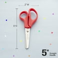 thumbnail image 6 of BAZIC 5" Blunt Tip School Scissors, Stainless Steel, Assorted Color, 6-Pack, 6 of 7
