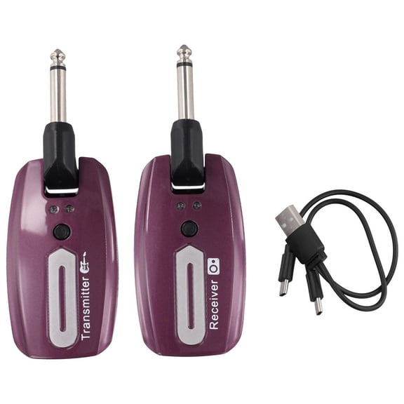 Guitar Wireless System USB Rechargeable Wireless Guitar Transmitter Receiver Electric Guitar Bass Wireless System,C