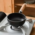 thumbnail image 5 of Aa2Zee 5" Pre-seasoned Premium Cast Iron Round Mini Pan with Wooden Handle - CIMRP0502BLK, 5 of 9