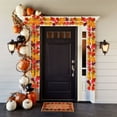 thumbnail image 4 of Hvmvliv Fall Garland 39.37in Fall Leaf Garland for Decor Artificial Autumns Leaves Vines for Thanksgiving Halloween Decor Fireplace Hanging Decoration Orange, 4 of 6
