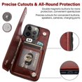 thumbnail image 5 of Luxury PU Leather Wallet Case For iPhone 15 14 13 12 11 Pro Max SE X XR XS Max 8 7 6 6S Plus Kickstand Card Holder Slots Cover, 5 of 5