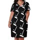 thumbnail image 2 of Vestido de mujer con bolso con cremallera Vestido de mujer para ocasiones especiales con solapa de croquet y bola en silueta blanca, 2 of 6