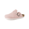 thumbnail image 7 of Cushionaire Hana Kids Clogs Slip On Potato Shoes or Boys and Girls with Adjustable Buckle & Cork Footbed & Arch Support, 7 of 7