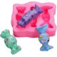 thumbnail image 1 of 2025 Pink Silicone Candy Pattern Fondant Resin Mold, 1 of 5