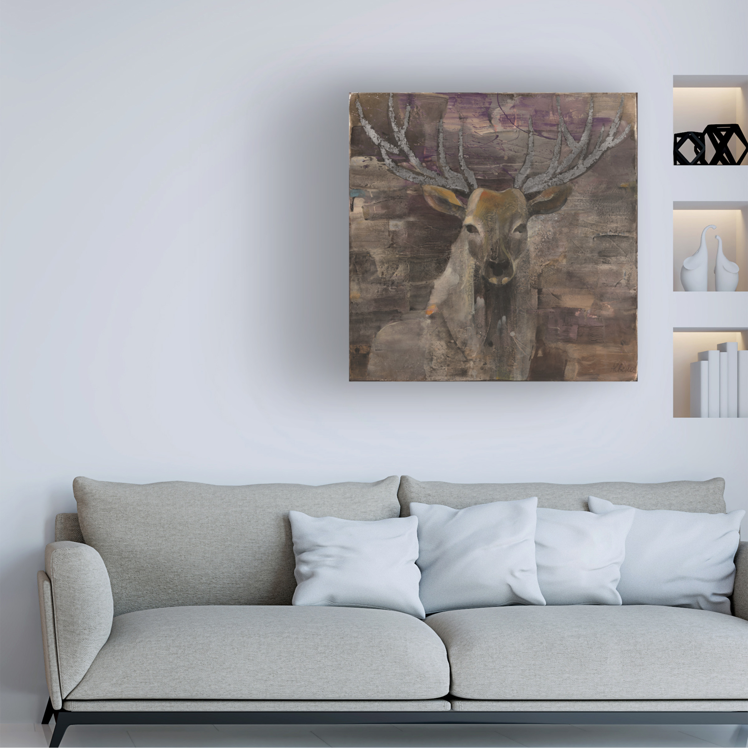 Trademark Fine Art 'The Leader Deer' Canvas Art by Albena Hristova