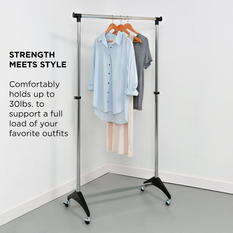 Clothes rack single rod sale