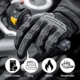 thumbnail image 2 of JM (Talla M) Guantes de Ciclismo para Hombres Guantes de Invierno Guantes de Dedo Completo para Exteriores para Hombres Pantalla táctil Militar Guantes tácticos de Nudillos de Goma Dura para Ciclismo Senderismo Motocicleta Negro JM, 2 of 5