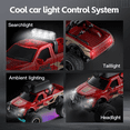 thumbnail image 3 of 1/64 Remote Control Car with Camera, Dual Control Auto-Pairing FPV RC Truck with WiFi Camera, Lights & Speed Adjustable for Adults Gifts(Red), 3 of 6