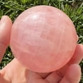 thumbnail image 3 of Boule de Divination, Boule de Quartz Rose Polie de 2 Pouces Multi-Usage avec Base Transparente pour Performance Magicienne, 3 of 7