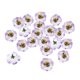 thumbnail image 3 of 20 Piezas de Cabezas de Flor de Tela Artificial Sunnimix para Manualidades Violeta Claro, 3 of 8