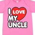 thumbnail image 4 of Inktastic I Love My Uncle Boys or Girls Baby Bodysuit, 4 of 5