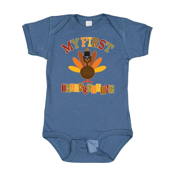 Inktastic My First Thanksgiving Day Turkey Boys or Girls Baby Bodysuit