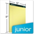 thumbnail image 3 of TOPS Docket Pads, Jr. Legal Rule, 5 x 8 Inches, Canary, 50 Sheets/Pad, 12 Pads/Pack (63350), 3 of 8