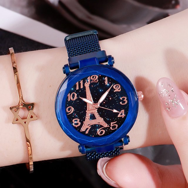Reloj digital Fashion Star para mujer Reloj para mujer Reloj absorbente ferromagnético Lazy Sucker