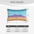 thumbnail image 4 of Sikiie Pixel Desert Landscape Print Plush Pillow Cover, Wrinkle-proof and Stain-resistant Pillow Protector without Pillow Core, Home Decoration-16"x24", 4 of 6