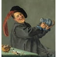 thumbnail image 2 of Judith Leyster 15x16 Gold Ornate Wood Frame and Double Matted Museum Art Print Titled - The Jolly Drinker (1629), 2 of 4