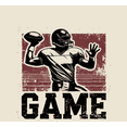 thumbnail image 2 of "Game" Sports Football Adult Natural Crew Neck Short Sleeve Tee-Medium, 2 of 4