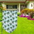 thumbnail image 3 of Wukai Flamingos And Palms Print Garden Flag 12.5x18 Inch Double Sided Sun-resistant Rain-resistant, Wrinkle-resistant Colorfast(Only Flag), 3 of 7
