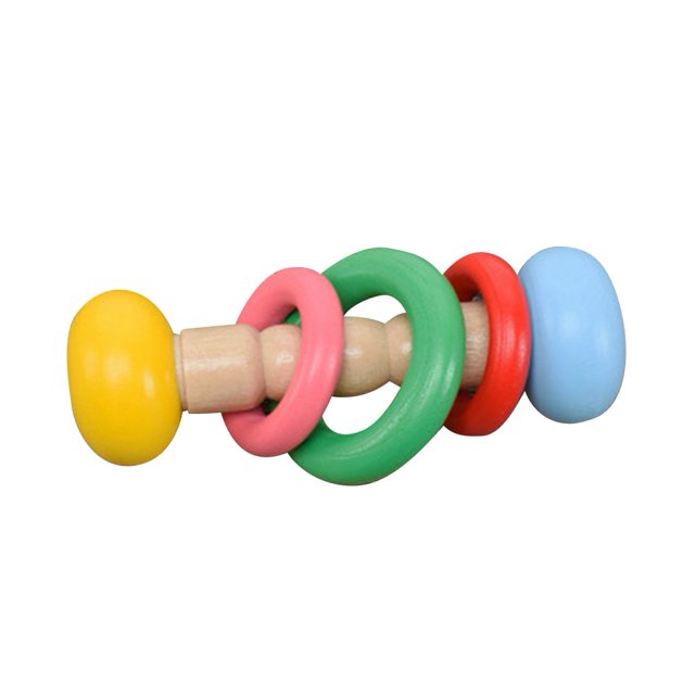 Juguete de campana rodante de agarre de madera reutilizable seguro para niños que aprenden juguetes intelectuales(1#)
