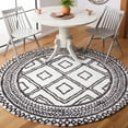 thumbnail image 2 of SAFAVIEH Berber Daphale Abstract Shag Area Rug, 9' x 12', Ivory/Dark Grey, 2 of 6