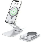 Stand for MagSafe Charger, OMOTON Foldable MagSafe Stand Holder for iPhone 12 Series, Magsafe Accessories Designed