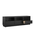 thumbnail image 6 of Prepac Simply Modern TV Stand, Black Storage Cabinet with Shelves, Living Room Storage Cabinet 70.25" W x 22" H x 16" D, BCTR-1821-1, 6 of 10