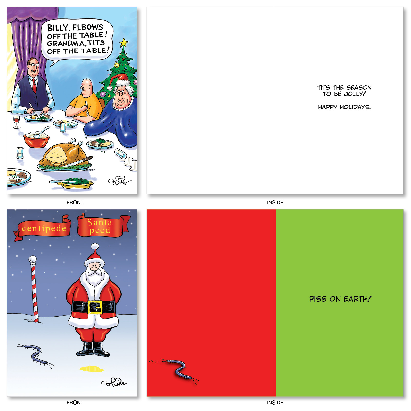 NobleWorks - NobleWorks - Assortment of 20 Boxed Christmas Cards with Envelopes (10 Designs, 2 Each) (Greeting Card)
