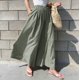 thumbnail image 1 of Pantalones de pierna ancha para mujer, falda elástica holgada de gran tamaño, pantalones largos cómodos versátiles para ir al trabajo, novedad de verano 2023, 1 of 5