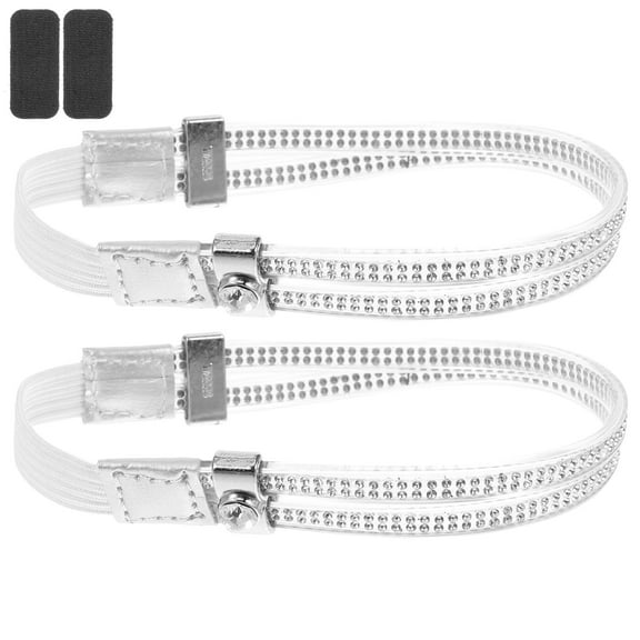 Pretyzoom 1 Pair Shoe Laces for Heels Simple Style PU Anti Slip for Dancing Women