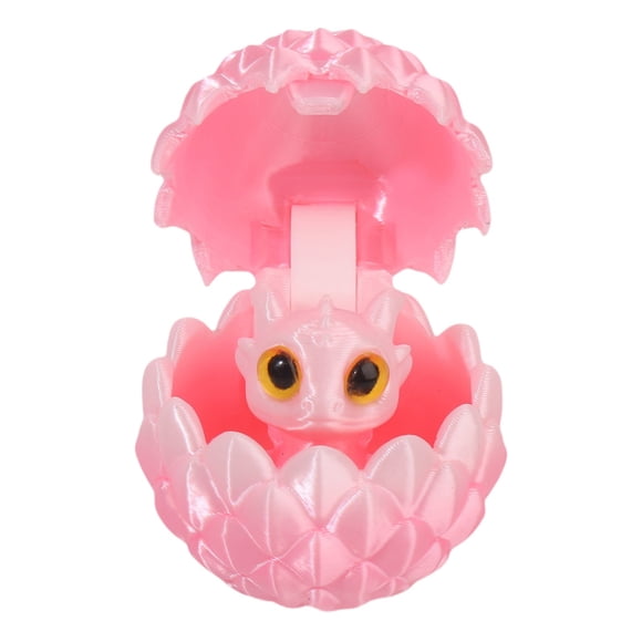 Ensemble d'Oeufs de Dragon Imprimés 3D, Ngxiha Oeuf de Dragon Imprimé 3D et 1 Remplisseur de Panier de Pâques, Petits Oeufs d'Animaux, Ensemble d'Animaux Imprimés 3D Surprise, Déco Maison Bureau