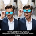 thumbnail image 2 of Oversized Over Glasses Sunglasses for Women Men 2 Pack Round Frame Polarized Sun Glasses UV400 Protection for Driving Fishing Cycling Traveling, 2 of 7