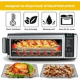 thumbnail image 5 of Air Fryer Basket for Ninja Foodi SP101 Digital Air Fryer Countertop Oven, 13.5 * 13.3'' Steel Wire Rack Accessorie Tray for Ninja Foodi SP100, SP101B1, SP101C Convection Oven, Dishwasher Safe, 5 of 7