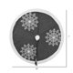 thumbnail image 5 of Falda para Árbol Vickerman 152 cm Decoración Copo de Nieve Invernal, 5 of 5