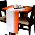 thumbnail image 1 of Textrade RPM71502TUS 7 Piece Gradient Runner & Placemat Set, White & Orange, 1 of 1