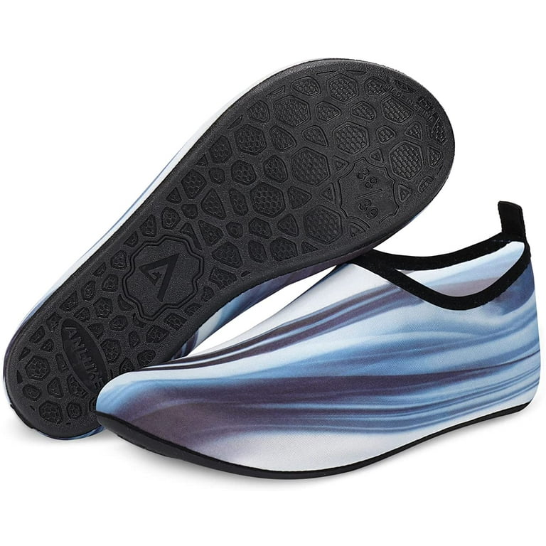 VALTEK Water Shoes Paleos Barefoot Yoga Socks Beach Swim Aqua Surf Outdoor Shoes For Men Women, Black, 8.5 Women/7.5 Men Price In Saudi Arabia | Amazon Saudi Arabia