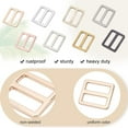 thumbnail image 4 of 8Pcs 8 Colors Zicn Alloy Slider Buckles Adjustable Buckle Fasteners for Strap Leathercraft Bag Belt Rectangle Mixed Color 26x31.5x3mm Hole: 25x7.5mm 1pc/color, 4 of 7