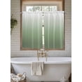 thumbnail image 7 of Kitchen Curtains 54 Inches length, Sage Green Ombre Window Treatment Curtain Drapes, Modern Sage Green Abstract Art Decorative Window Curtains for Bedroom Cafe, 52"x54", 2 Panels, 7 of 7